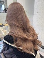 サンクマーケット 渋谷(cinq MARKET)&nbsp;渋谷ブリーチなしダブルカラーオレンジブラウンマロンブラウン