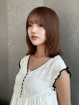 ルームバイシー 新宿(Loom. by Sea)&nbsp;ココアベージュ×レイヤー[小顔/黒髪/オリーブグレー]