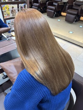 ファブ 千葉店(FaB) 【ブリーチなしダブルカラー×ミルクティーベージュ】