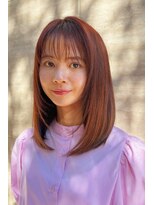 ガーデン 銀座(GARDEN)&nbsp;ミディアムヘア ミディアム 内巻き レイヤー 顔まわり 前髪