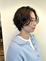 エクテ(ecouter)&nbsp;ジェンダーレスボーイッシュショートパーマニュアンスパーマ