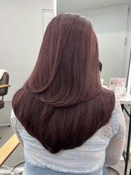 プラチナ(PLATINA) ハイレイヤーレイヤーカットブリーチ無しカラー顔周り韓国