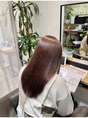 ピンクブラウン×髪質改善トリートメント