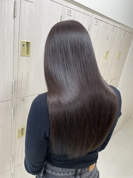 ケンジ 平塚ラスカ店(KENJE) ダークブラウン/くびれロング/ロングレイヤー/髪質改善