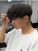 マッシュ/スパイラル/パーマ/メンズ/ツイスパ/波巻きパーマ
