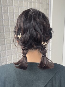 シャルムバイケンジ(Charm.by KENJE) 【ツインアレンジ】結婚式/お呼ばれヘア/銀座/ヘアアレンジ