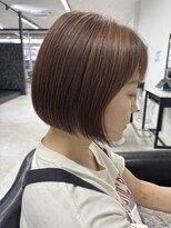 グラムテン 西尾店(gram) 切りっぱなしボブ×ハイライトカラー