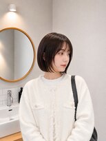 フォト 新宿三丁目(foto)&nbsp;地毛風縮毛矯正韓国風顔まわりレイヤー小顔ボブ切りっぱなしボブ