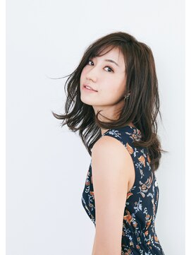 エスアンドエフ美容室 松富店(S&F) 【大人かわいい】切りっぱなし風シースルーバング