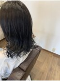 就活用シークレット黒髪アッシュカラー