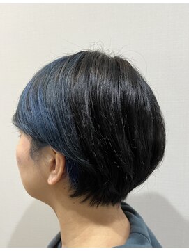 エン バイ スマイル(en by smile) 大人可愛い20代30代40代ブルーポイントカラーマッシュショート◎