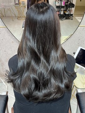 ルームバイシー 新宿(Loom. by Sea) くびれヘア×グレージュ【モテ・愛され/韓国ヘア】