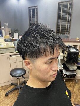 カザマ ツーブロショート