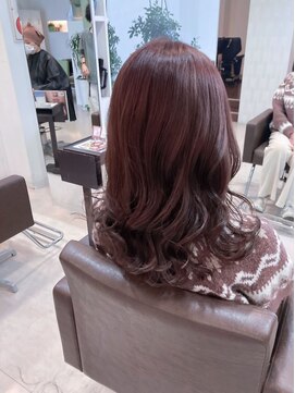 ヘアープロデュース フラックス(HAIR PRODUCE flux) 髪質改善カラー×ピンクベージュ【西淀川区,尼崎駅,出来島】