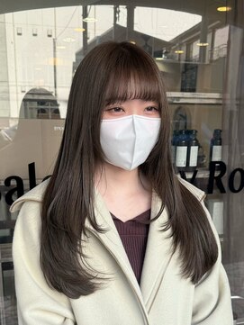 ジーテ 渋谷(gite) くすみベージュ×レイヤーカット「渋谷/髪質改善/髪質改善TR」