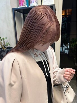 ロマリア 渋谷 渋谷宮益坂(Lomalia) 【Lomalia渋谷】ハイトーン ピンクベージュ シアーカラー