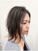 ミディアムレイヤー&グレージュハイライト★★★