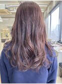 ラベンダーベージュ、ブラウンカラー、ブリーチオンカラー