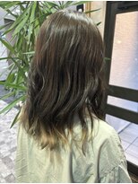 トイロ(toiro)&nbsp;裾カラー×ミルクティー