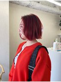 ボブ/赤髪/ショートボブ/横顔〔久屋/丸の内/久屋大通/高岳/栄〕