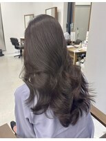 ハピネス 梅田茶屋町店(HAPPINESS)&nbsp;レイヤーカット/韓国ヘア/髪質改善/顔周り/ラベンダーグレージュ