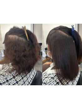 髪の広がりやクセが気になる方必見！思わず触れたくなるような自然なストレートヘアで憧れのうるツヤ髪に☆