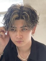 クロト 福岡本店(KUROT)&nbsp;ハイライトシャドウパーマセンターパート