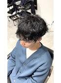 緩め波シャドウパーマ