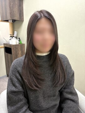 ヤヤ 浅草(yaya.) アッシュラベンダーカラー×レイヤースタイル