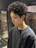 アウル 心斎橋(owl)&nbsp;【スパイキーショート×ピンパーマ】刈り上げ/短髪/メンズパーマ