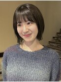 ミニボブ ボブスタイル ぱつっとボブ