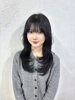 クリアリティ ヘアーサロン 京都駅前本店(clarity hair salon) 【ハッシュカット】レイヤーカット/顔周りカット/ブルーブラック