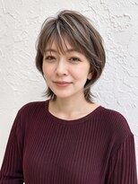 シオミエイチ タイムレス 垂水(shiomi H timeless)&nbsp;顔まわりレイヤーで今っぽく／大人ショートウルフ/白髪ぼかし