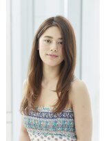 リゾートナチュラルセミロングスタイル