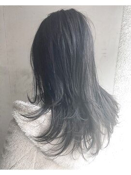 ヘアーアンドアトリエ マール(Hair&Atelier Marl) 【Marl】ブラックグレージュの無造作セミディ♪