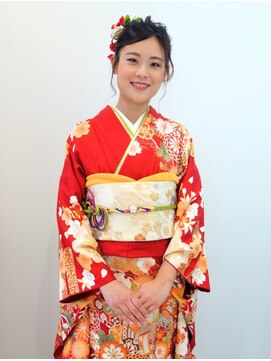 フラココ 荻窪店(hurakoko trico) 小松隼透　着物でキュートなお団子アップ♪