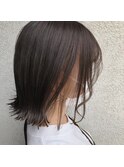 切りっぱなしボブ×インナーカラー