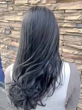 フィラージュ サロンドウィズ(filage SALON DE WITH) 30代/グレー/ネイビーブルー/インナーカラー/船橋/船橋大神宮下