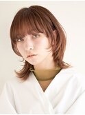 オフィスヘア/エアリーミディ/ショートパーマ/池袋