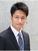 サイドパートビジネスショート 大人男子向け美容室 【青山店】