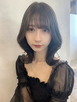 オリンテ バイ レシッド 表参道(orente by rcid) 【orente 表参道】モテ髪ミディアム×ブリーチなし透明感カラー