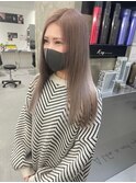 【梅田】ミルクティーベージュロングヘアー艶髪ヘアー