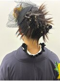卒業式アレンジ　和装×カチモリ風アップヘア