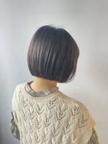 シェリッシュ ノース(Sheriche North)&nbsp;切りっぱなしボブ×透明感アッシュブラウン【ブリーチ無し】