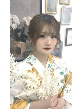 ヘアメイクスタジオ ジュエル(hair make studio JEWEL) ふわっとルーズなシニヨン.・*
