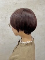 アンジェリカ(Angelica Total Beauty Lifestyle Design)&nbsp;愛され丸みショートフルバング艶髪似合わせカット暖色カラー