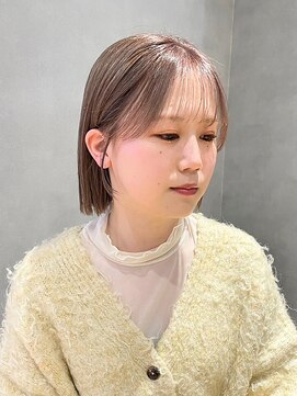 ジルバイジアン(JILL by GIEN) 切りっぱなしショート/シースルーバング@sarina