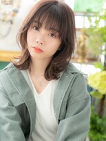 カバーヘア ブリス 戸田公園西口店(COVER HAIR bliss)&nbsp;大人かわいい顔周りレイヤー外ハネミディc5戸田公園20代30代40代