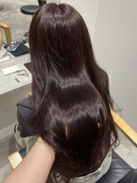 アイトーキョーエス 渋谷(AI TOKYO S)&nbsp;チェリーレッドブリーチなし髪質改善ロングレイヤー渋谷