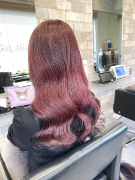 ファンドットレイ(Fan. ray) ピンクブラウン